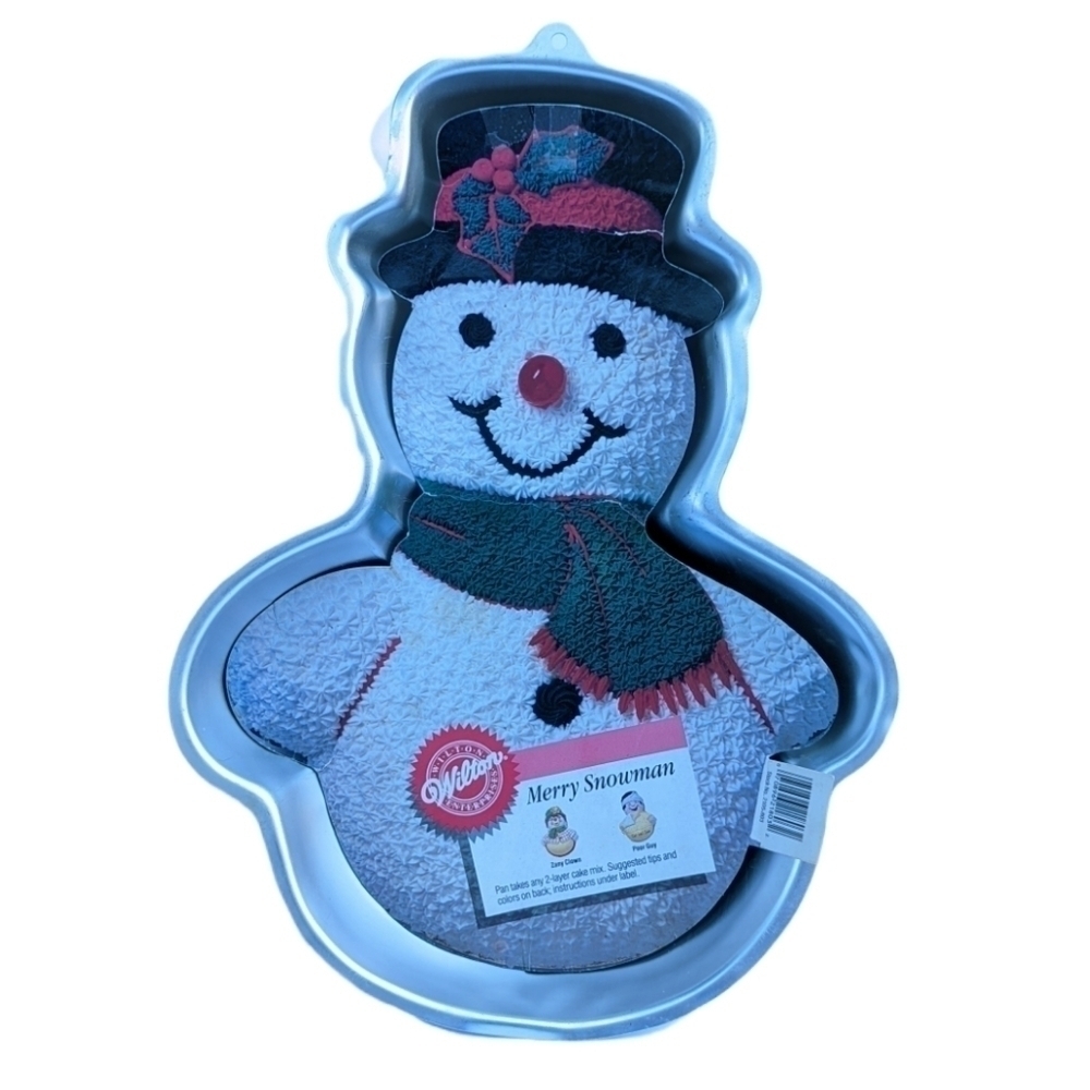 Vintage Wilton Merry Snowman Cake Pan 2105-803 Christmas Clown